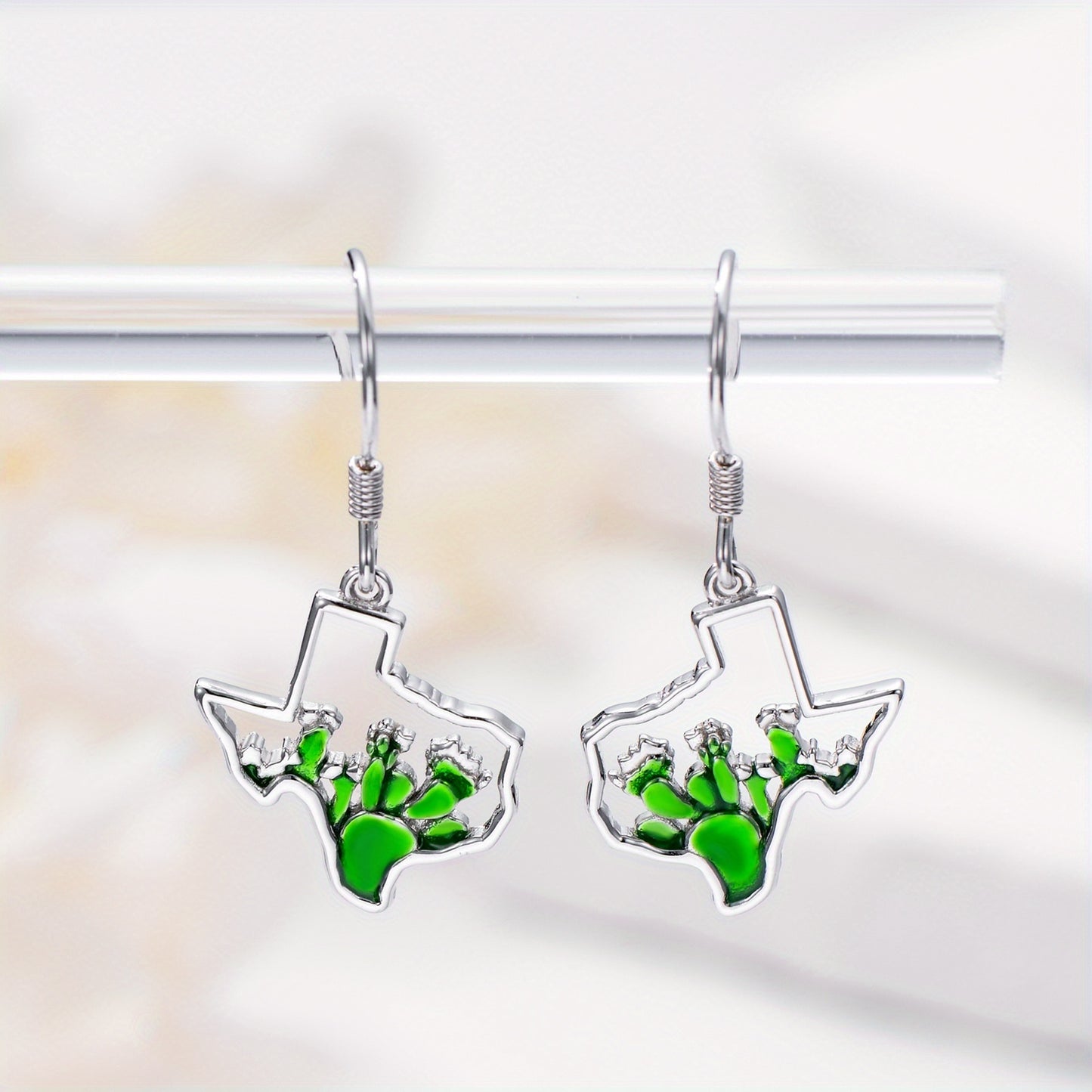 Cowboy Boot\u002FTexas Earrings 925 Sterling Silver Cowgirl Dangle Drop Earrings Cowgirl Boots Earrings Country Western Jewelry Gifts for Women