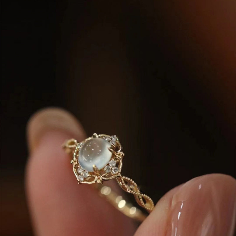 1pc Women'S Fashionable And Gentle Ring with an Open Adjustable Band. The Ring Is Simple, Elegant, And Full of Charm, Suitable for Daily Wear.
