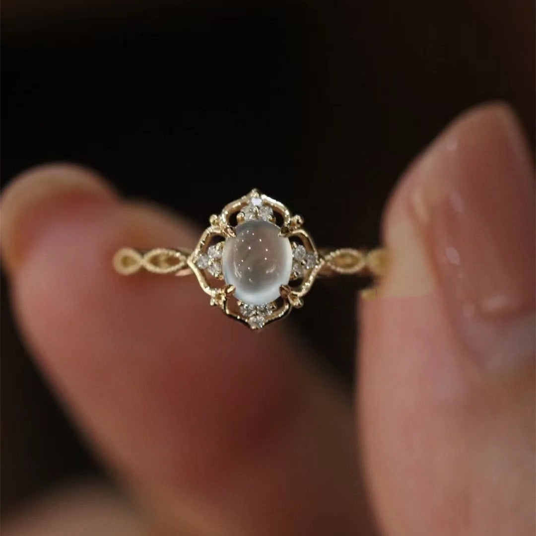1pc Women'S Fashionable And Gentle Ring with an Open Adjustable Band. The Ring Is Simple, Elegant, And Full of Charm, Suitable for Daily Wear.