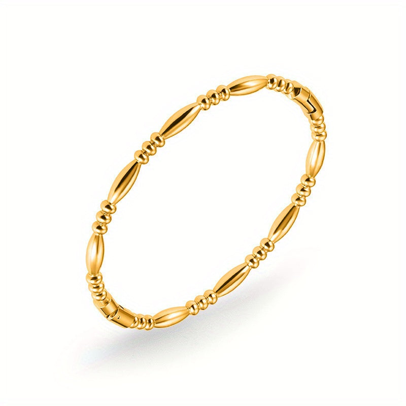 1pc Light Luxury Minimalist Style Bracelet Drop Round Bead Plain Face Women'S Fashion Bracelet